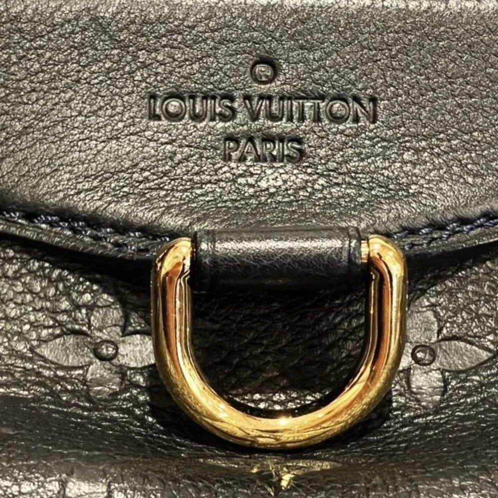 Louis Vuitton Lumineuse PM Monogram Empreinte Black Leather Tote Bag‎ Infini